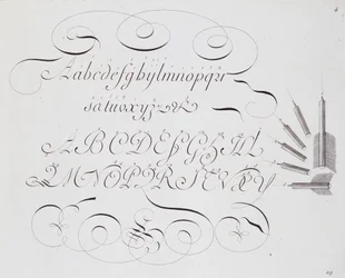French calligraphy: 