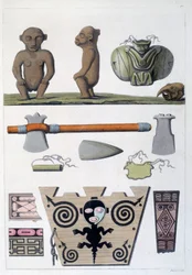 Objects of the Arawak, the First Inhabitants of Martinique