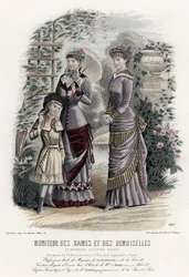 French fashion plate, late 19th century