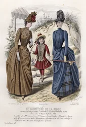 French fashion plate, late 19th century