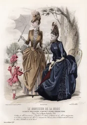 French fashion plate, late 19th century