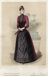 French fashion plate, late 19th century