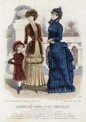 French fashion plate, late 19th century