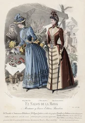 French fashion plate, late 19th century