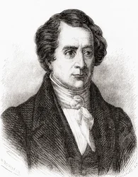 French Mathematician Dominique Francois Jean Arago, aka Francois Arago, from Les Merveilles de la Science, pub.1870