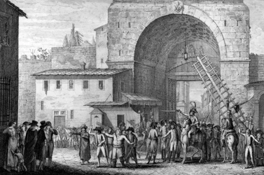 French troops entering Florence in 1799