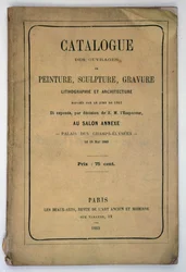 Front Cover of the Catalogue for the Salon des Refuses, 1863
