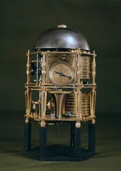 Front of a Hexagonal Table Clock Movement by Nicolas Lemaindre