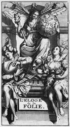 Frontispiece to In Praise of Folly by Desiderius Erasmus