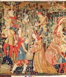 Gathering Grapes, detail of The Grape Harvest