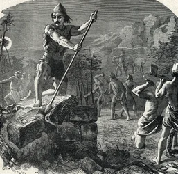 Gideon Destroying the Altar of Baal