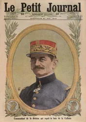 General Charles Mangin, front cover illustration from Le Petit Journal, supplement illustre, 21st May 1916