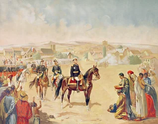 General Jacques Achille Duchesne entering Tananarive, Madagascar