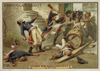 General Michel de Beaupuy wounded at Chateau-Gontier, Vendee Uprising, 26 October 1793