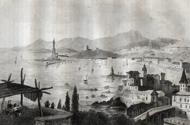 Genoa - Engraving from 