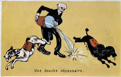 Georges Clemenceau Separates Church and State with a Water Jump for Two Dogs
