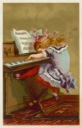 Girl Playing a Piano