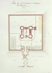 Ground floor plan of the Keep at Vincennes
