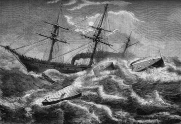 American Civil War (1861-1865): Sinking of the 