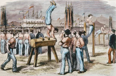 Gymnastics Competition, 1876