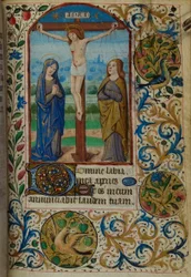 The Crucifixion, from Book of Hours, Use of Paris, Mid-15th Century