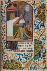 King David, from Book of Hours, Use of Paris, mid-15th century
