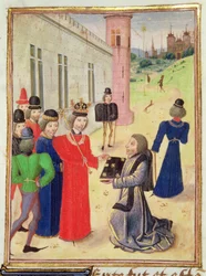 Froissart presents his book to Richard II, from Froissart