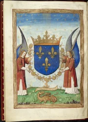 Armorial page from Histoire des guerres des romains, by Appian, c.1515-17