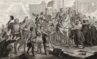 Henri IV (1553-1610) enters Paris in 1594, from 