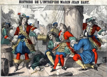 History of the Intrepid Sailor Jean Bart. Epinal imaging from the end of the 19th century.