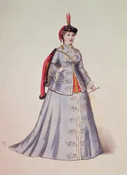 Hortense Schneider in the title role of Offenbach