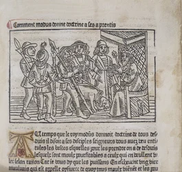Illustration from Le Livre du Roy Modus et de la Reine Racio by Henri Ferrieres, 1486