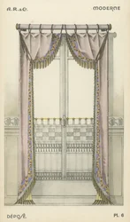 Illustration from interior design product catalogue from A R & Cie, France