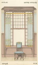Illustration from interior design product catalogue from A R & Cie, France