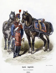 Imperial Guard: Train of crews in 1855 - in 