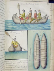 Indians of the South Seas Using Boats Called Balds