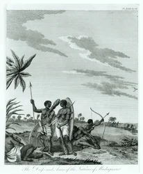 Inhabitants of Madagascar, from Volume 2 of Memoirs and Travels by Count Benyowsky, Published 1790