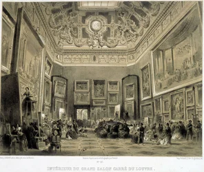 Interior of the Grand Salon Carre du Louvre