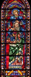 Isaiah with St Matthew on His Shoulders