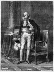 Jean Baptiste de Nompere de Champagny (1756-1834), Duke of Cadore, French Politician - Engraving in 