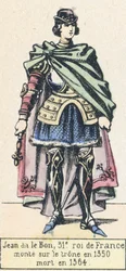 John the Good, 51st King of France, ascended the throne in 1350, died in 1364