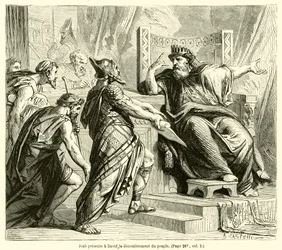 Joab presents the census of the people to David