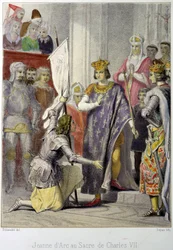 Joan of Arc at the coronation of Charles VII