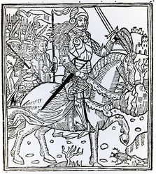 Joan of Arc, from La Mer des Histoires, 1491