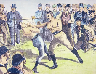 John L. Sullivan v. Charlie Mitchell on 10th March