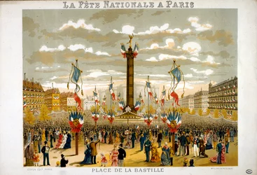 Jules Grevy (1807-1891) President of France Attends the 14th July 1880, Bastille Day Celebrations in Paris