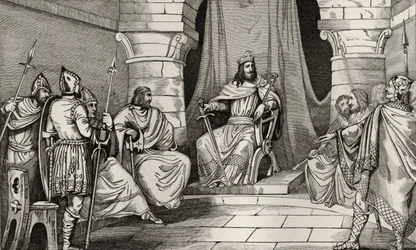 King Charibert in Council with Magistrates, from 