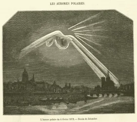 The Polar Aurora of February 4, 1872 (engraving)