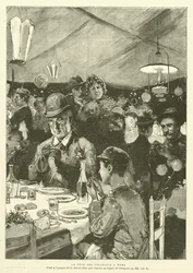 The Snail Festival in Rome (engraving)