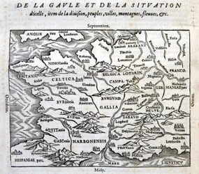 La Gaule, its rivers and mountains - in 